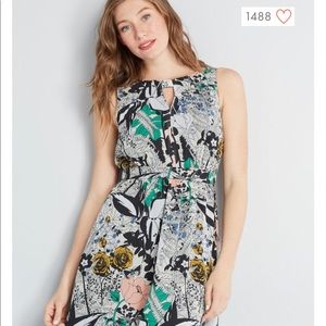 ModCloth x Dupenny Flaunts and Needs chiffon dress